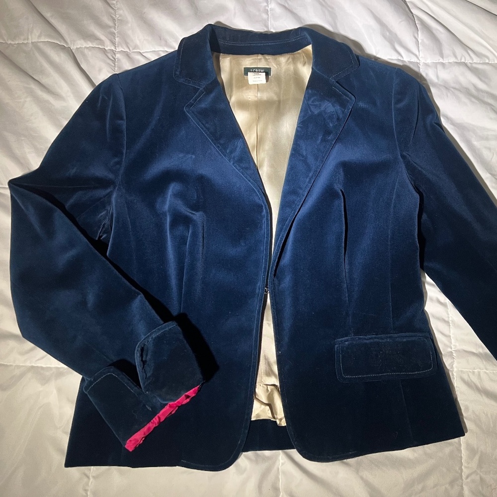 Classic Velvet J Crew Blazer Women’s 12